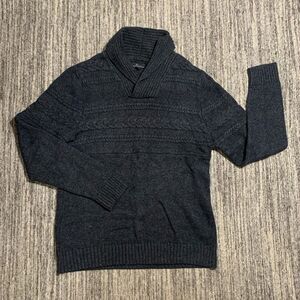 Marc Anthony Men's Size Medium Wool Blend Charcoal Grey Mock Neck Sweater‎